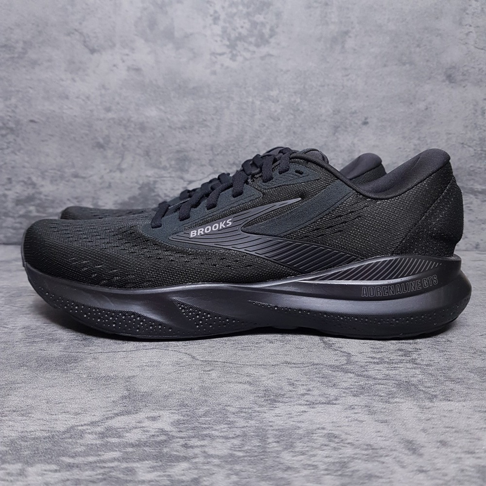 BROOKS Adrenaline GTS 24‎ Running Shoes Womens Size 8 B Triple Black